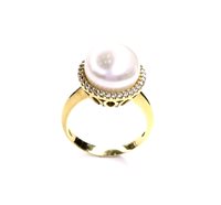 Anello Stocco Gioielli Donna in Oro giallo Perla AN55-17 - AN55-17